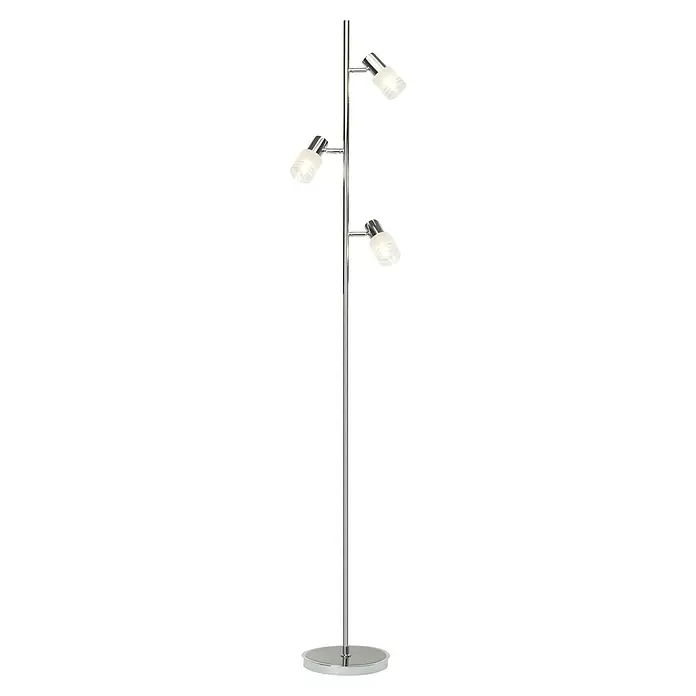 Brilliant Lea Stehleuchte - 4 W, Höhe: 157,5 cm, Eisen/Chrom, E14 - Stehleuchte mit drei Strahlern. Diese moderne Leuchte sorgt für flexibles Licht und ein stilvolles Ambiente.