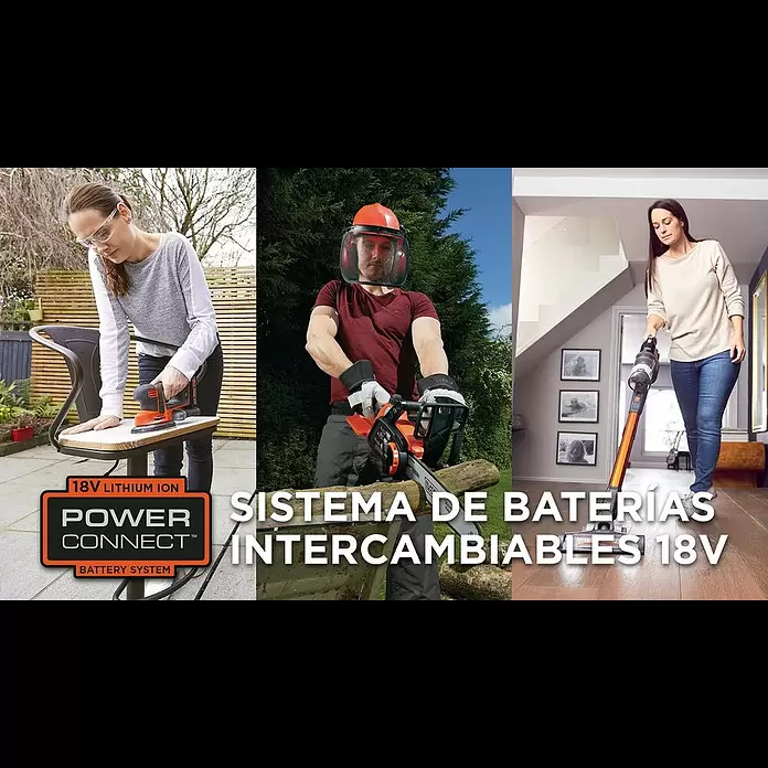 Black+Decker Soplador de hojas de batería Boost - 18 V, 2 Ah, Velocidad de soplado: 209 km/h, Potencia de soplado: 1,5 m³/min - Sistema de baterías intercambiables POWERCONNECT™ | BLACK+DECKER™