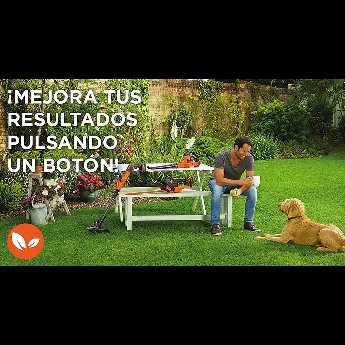 Black+Decker Soplador de hojas de batería Boost - 18 V, 2 Ah, Velocidad de soplado: 209 km/h, Potencia de soplado: 1,5 m³/min - Herramientas de jardín con POWERCOMMAND I BLACK+DECKER™
