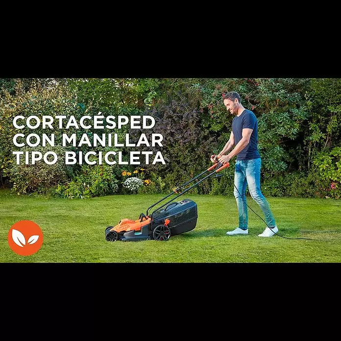 Black+Decker Cortacésped eléctrico BEMW471BH-QS - 1.600 W, Ancho de corte: 38 cm - Cortacésped 1800W I BLACK+DECKER™