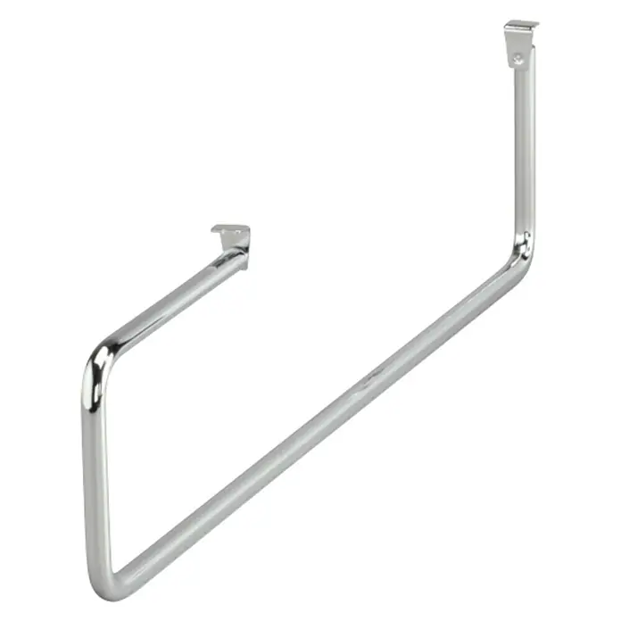 Elfa Classic by Elfa Kleiderbügelhalter - Länge: 30 cm, Passend für: Regalsystem Classic by Elfa - Chrom-Handtuchhalter mit Wandhalterung, ideal für jedes Badezimmer. Seine glänzende Oberfläche verleiht einen modernen Touch.