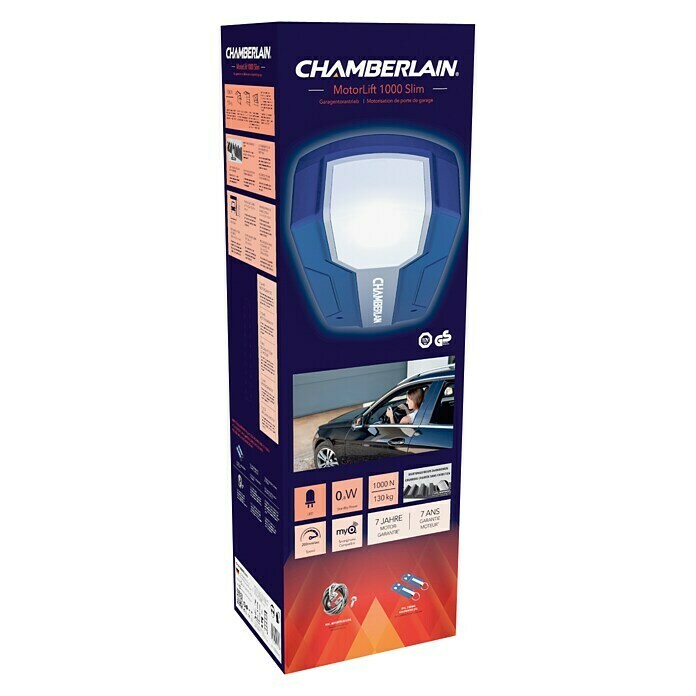 Chamberlain Garagedeuraandrijving MotorLift 1000 Slim (Poortoppervlak: Max. 13,5 m², Trekkracht: Max. 1.000 N)