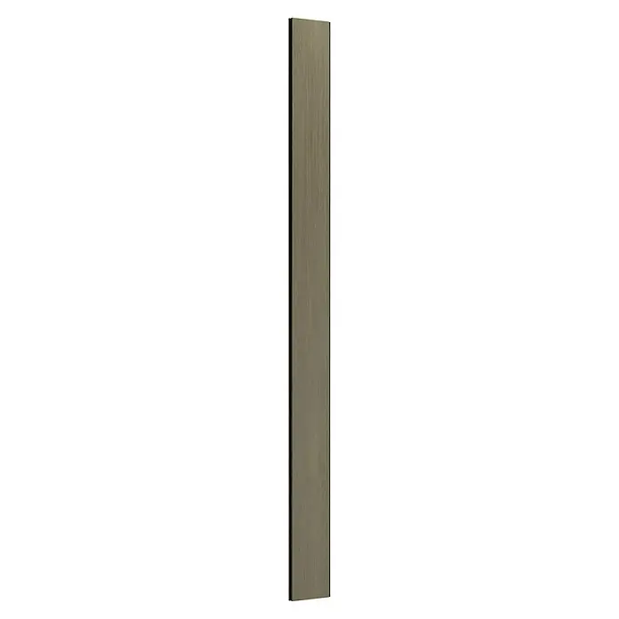 T & J Sichtschutzelement Elskop - B x H: 179 x 15 cm, Schilf - Ein langer, rechteckiger Gegenstand mit einer glatten, braunen Oberfläche und dunklen Rändern. Ideal für Schleifarbeiten.