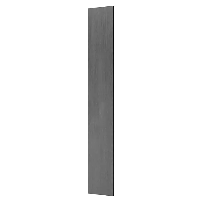 T & J Sichtschutzelement Elze - B x H: 179 x 30 cm, Grau - Graue Holzplanke mit subtiler Maserung, ideal für rustikale Designs oder als Hintergrund für Produktpräsentationen.