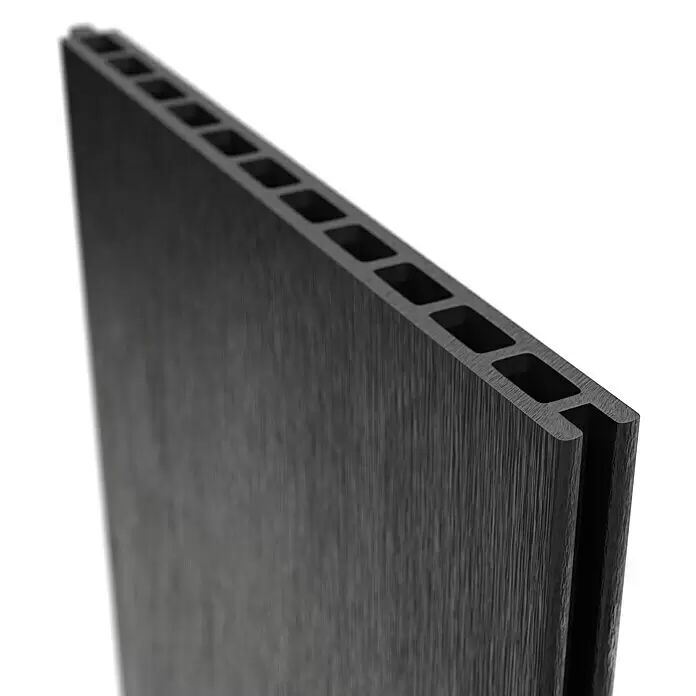 T & J Sichtschutzelement Elze - B x H: 179 x 30 cm, Anthrazit - Detailaufnahme