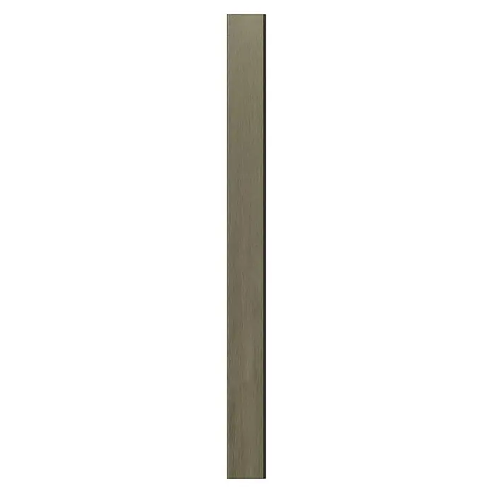 T & J Sichtschutzelement Elskop - B x H: 179 x 15 cm, Schilf - Eine lange, schmale, beigefarbene Keramikfliese mit einer subtilen Textur, ideal für moderne Wand- oder Bodengestaltungen.
