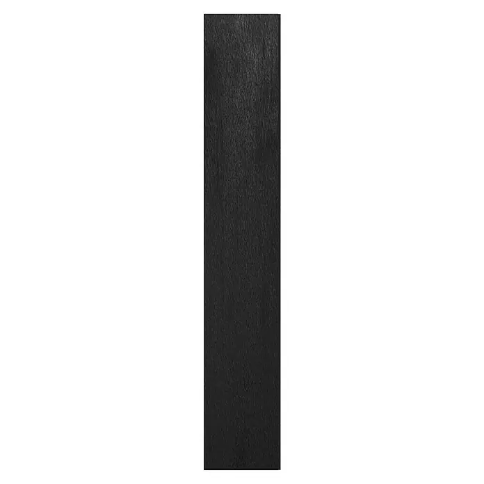 T & J Sichtschutzelement Elze - B x H: 179 x 30 cm, Anthrazit - Schwarze Holzvertäfelung mit feiner Maserung für stilvolle Innenräume. Perfekt für Wandverkleidungen und Möbelbau.
