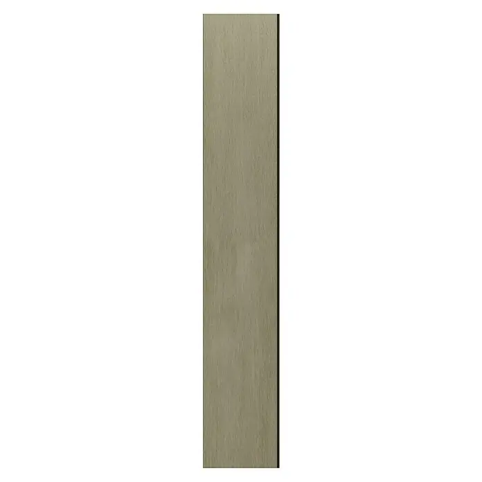 T & J Sichtschutzelement ElzeB x H: 179 x 30 cm, Schilf, WPC - Das Bild zeigt eine hochformatige, beigefarbene Holzplatte mit feiner Maserung, ideal für Möbelbau oder Innenausbau.