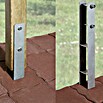Weka H-Anker (4 Stk., Geeignet für: Pfosten 9 x 9 cm)