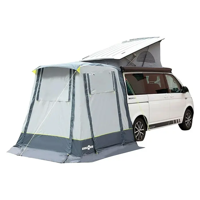 Heckzelt Comet - VW T5 und T6 - Brunner Zeltanbau für Campingbus, großzügiger Raum für Komfort und Schutz auf Reisen. Ideal für Campingausflüge mit praktischem Anbau.