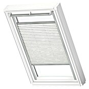 Velux Dachfensterplissee FHL S08 1256S (Farbe: Weiß gemustert - 1256S, Farbe Schiene: Aluminium, Manuell) | BAUHAUS