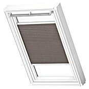 Velux Dachfensterplissee FHL MK06 1276SWL (Farbe: Mokka gepunktet - 1276SWL, Farbe Schiene: Weiß, Manuell) | BAUHAUS