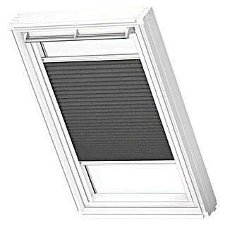 Velux Dachfensterplissee FHL S10 1274SWL (Farbe: Graphit - 1274SWL, Farbe Schiene: Weiß, Manuell)