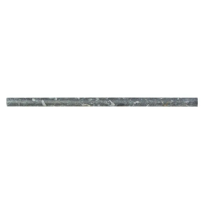 Fliesenbordüre Nero PP 43315 - 30,5 x 1,5 cm, Schwarz, Matt - Dieses Bild zeigt eine dekorative graue Marmorleiste, ideal für stilvolle Wandgestaltungen und als eleganter Akzent in Innenräumen.