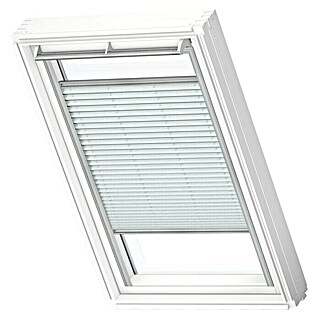 Velux Dachfensterplissee FHL SK06 1285S (Farbe: Himmelblau - 1285S, Farbe Schiene: Aluminium, Manuell)