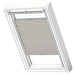 Velux Dachfensterplissee FHL MK06 1284S (Farbe: Silbergrau - 1284S, Farbe Schiene: Aluminium, Manuell)