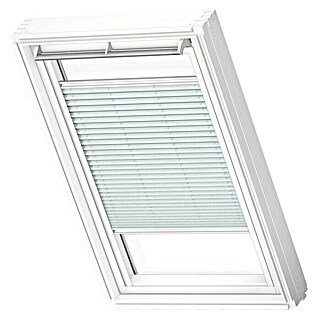 Velux Dachfensterplissee FHL S06 1285SWL (Farbe: Himmelblau - 1285SWL, Farbe Schiene: Weiß, Manuell)