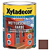 Xyladecor Wetterschutzfarbe Consolan (Dunkelbraun, Seidenglänzend, 750 ml, Wasserbasiert)