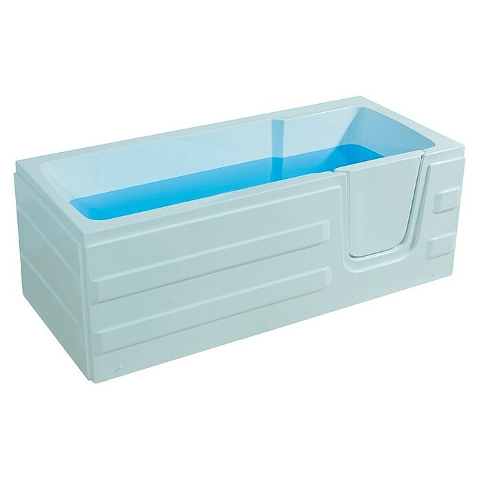 Sanotechnik Badewanne (170 x 76 cm, Rechtsseitig, Sanitäracryl, Weiß)