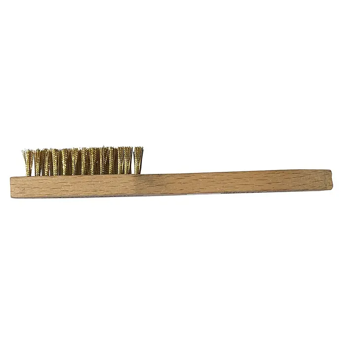 BAUHAUS Zündkerzenbürste - Länge: 150 mm - Eine Drahtbürste mit einem Holzgriff. Ideal zum Reinigen und Entrosten von Oberflächen. Vielseitig und langlebig für verschiedene Anwendungen.