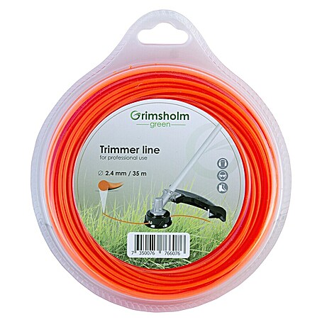 Grimsholm Green Trimmerfaden (Fadenlänge: 35 m, Fadenstärke: 2,4 mm, Rund)