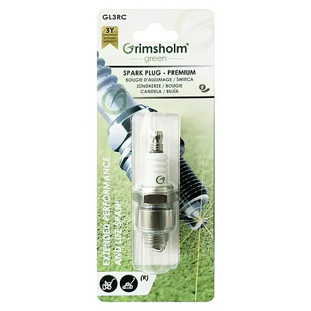 Grimsholm Green  Zündkerze für Rasenmäher Premium GL3RC