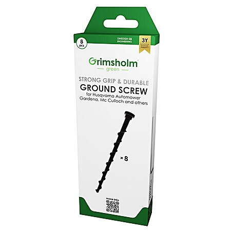 Grimsholm Green Bodenschraubenanker (Passend für: Ladestationen von Husqvarna, Gardena, Mc Culloch und anderen Marken)