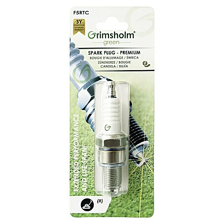 Grimsholm Green Zündkerze für Rasenmäher Premium F5RTC (Rasenmäher)