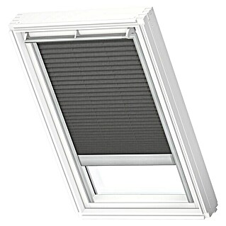 Velux Dachfensterplissee Elektro FML 102 1274S (Farbe: Graphit - 1274S, Farbe Schiene: Aluminium, Elektrisch)