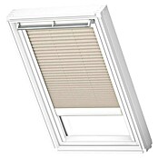 Velux Dachfensterplissee Elektro FML F08 1259SWL (Farbe: Hellbeige - 1259SWL, Farbe Schiene: Weiß, Elektrisch) | BAUHAUS