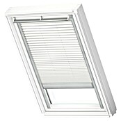 Velux Dachfensterplissee Elektro FML FK04 1016S (Farbe: Weiß - 1016S, Farbe Schiene: Aluminium, Elektrisch) | BAUHAUS