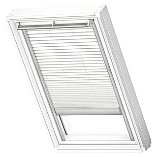 Velux Dachfensterplissee Solar FSL U04 1016S (Farbe: Weiß - 1016S, Farbe Schiene: Aluminium, Solarbetrieben)