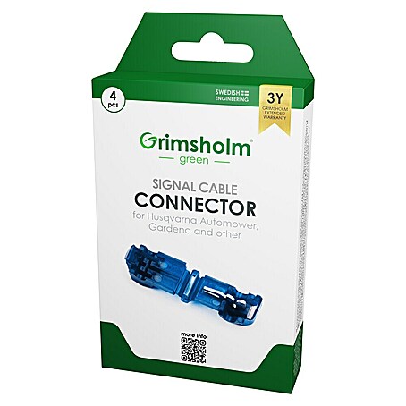 Grimsholm Green Kabelverbinder für Mähroboter (Husqvarna Automover, Gardena, Worx, Stiga, Viking usw., 4 Stk.)