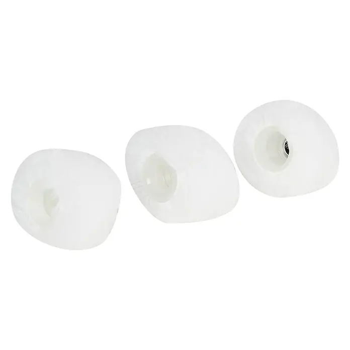 Profi Depot by Storch-Ciret Rohrroller-Ersatzwalzen - 3 -tlg., Bügelstärke: 6 mm, Florhöhe: 11 mm - Nahaufnahme von drei tropfenförmigen, weißen Wandleuchten, die ein modernes und minimalistisches Design aufweisen.