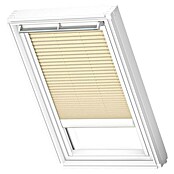 Velux Dachfensterplissee Elektro FML FK04 1278SWL (Farbe: Cremebeige - 1278SWL, Farbe Schiene: Weiß, Elektrisch) | BAUHAUS