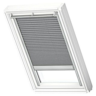 Velux Dachfensterplissee Elektro FML PK06 1282S (Farbe: Grau - 1282S, Farbe Schiene: Aluminium, Elektrisch)