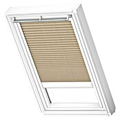 Velux Dachfensterplissee Elektro FML FK04 1277SWL (Farbe: Sandbeige - 1277SWL, Farbe Schiene: Weiß, Elektrisch) | BAUHAUS