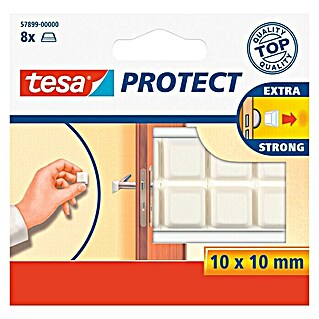 Tesa Gummipuffer Protect (10 x 10 mm, Weiß, 8 Stk.)