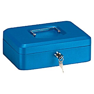 Arregui Caja de caudales C-9225 (L x An x Al: 20 x 16 x 9 cm, Asa abatible, Azul)