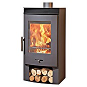 Panadero Estufa de leña Bergen (7,4 kW, Volumen de calefacción: 250 m³, Con compartimento de madera, Gris fundido)