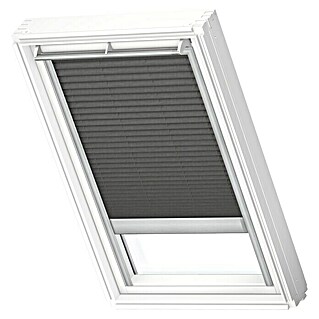 Velux Dachfensterplissee Solar FSL MK08 1274S (Farbe: Graphit - 1274S, Farbe Schiene: Aluminium, Solarbetrieben)