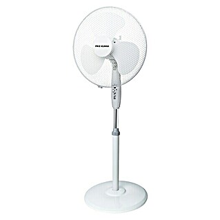 PR Klima Ventilador de pie (Blanco, Diámetro: 40 cm, Con mando a distancia, 2.070 m³/h)