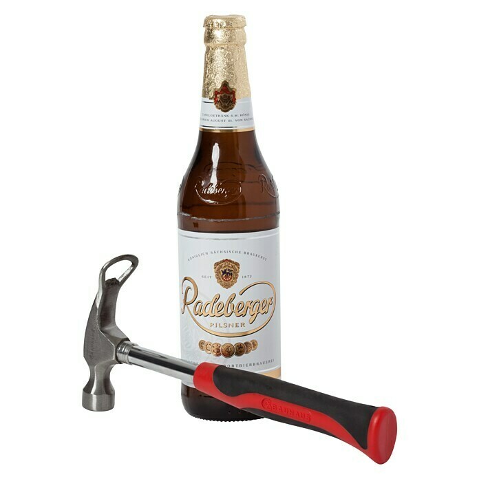 BAUHAUS Martillo con abrebotellas (235 g, Equipamiento: Abridor de botellas)