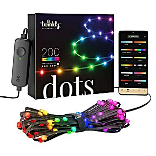 Twinkly Smart-LED-Band Dots (Schwarz, Länge: 10 m, RGB)