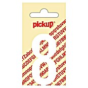 Pickup Sticker (Motief: 8, Wit, Hoogte: 60 mm)