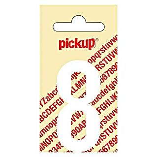 Pickup Etiqueta adhesiva (Motivo: 8, Blanco, Altura: 60 mm)