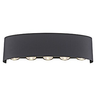 Paul Neuhaus LED-Wandstrahler Carlo (10 W, L x B x H: 27 x 4,7 x 8 cm, Anthrazit, Warmweiß, 10 Stk.)
