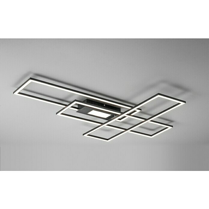 Just Light LED-Deckenleuchte Asmin (50 W, 99,2 x 69,4 cm, Schwarz,  Mehrfarbig) | BAUHAUS