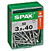 Spax Universalschraube T-Star plus (Ø x L: 3,5 x 40 mm, WIROX Oberfläche, T-Star plus, 50 Stk.)