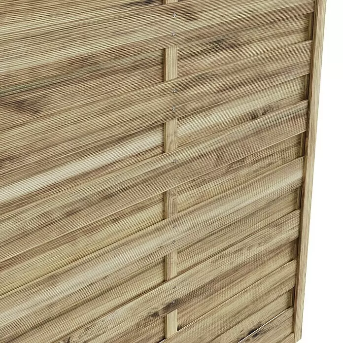 T & J Sichtschutzelement Olymp Bogen - B x H: 180 x 180 cm, Mit Doppelbogen, Braun - Detailaufnahme